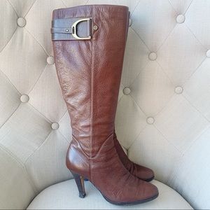 Beautiful Brown Leather Cole Haan Nike Air Boots